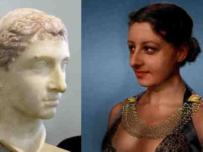 Эта реконструкция Клеопатры была сделана с использованием известных её изображений с монет и бюстов.