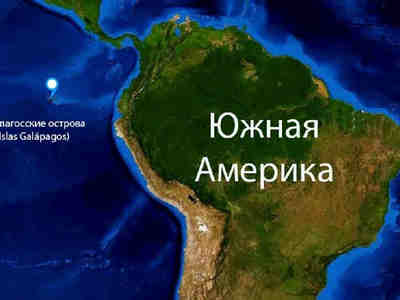 Галапагосские острова на карте
