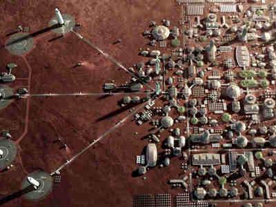 Так МОЖЕТ выглядеть колония на Марсе