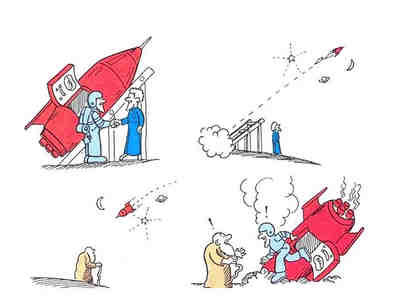 За счет того, что близнец,  который двигался на ракете, летел с большой скоростью, соответственно его часы шли медленнее. Вернувшись  домой через сколько-то лет (допустим через двадцать) по часам у космонавта  прошло буквально там три года.