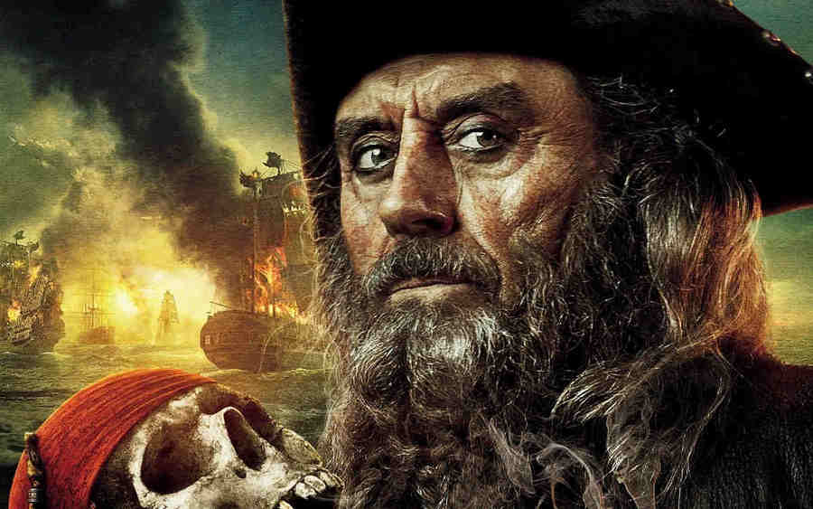 Киношный Черная борода из фильма Пираты Карибского моря