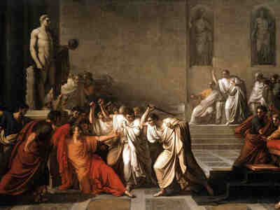 «Смерть Юлия Цезаря». Винченцо Камуччини, 1806 г.