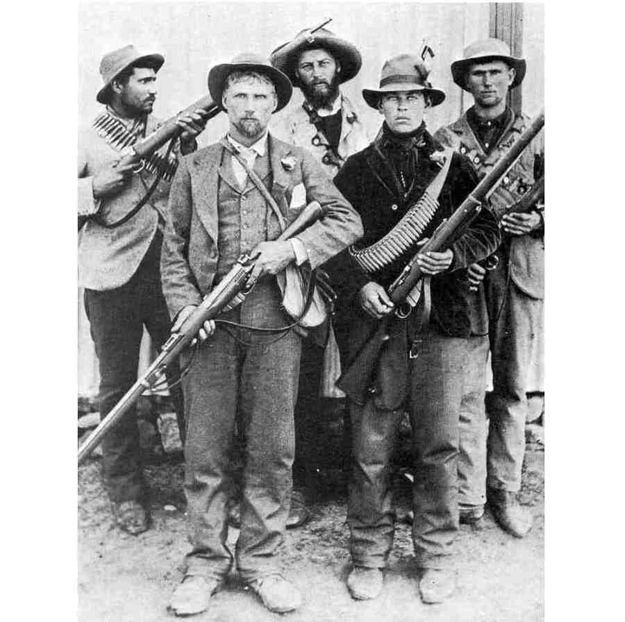 На фото - бурские коммандос.