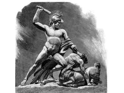 Тесей побеждает Кентавра