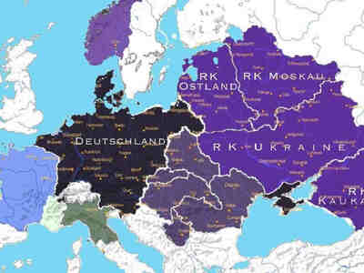 Рейхскомиссариаты Остланд, Украина, Московия и Кавказ.
