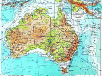 Карта Австралии