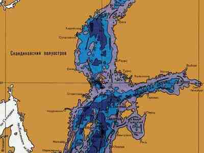 Рельеф дна и течения Балтийского моря