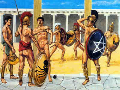 Убей илота незаметно - станешь мужчиной.