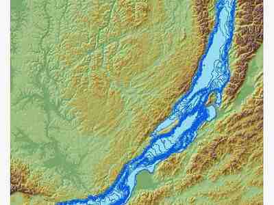 Схематичная карта озера Байкал