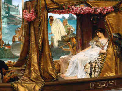 Антоний и Клеопатра. Художник Л. Тальма-Адема, 1885