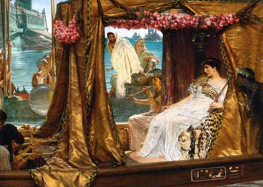 Антоний и Клеопатра. Художник Л. Тальма-Адема, 1885