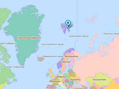 Расположение Шпицбергена